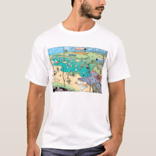 Camiseta de la opinión del ojo de pájaro del