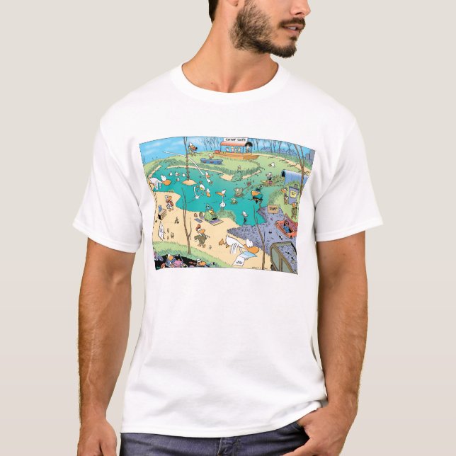 Camiseta de la opinión del ojo de pájaro del (Anverso)