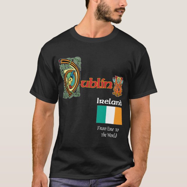 Camiseta de la oscuridad de Dublín del condado de (Anverso)
