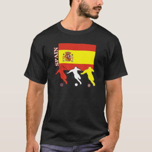 Camiseta de la oscuridad de España del fútbol