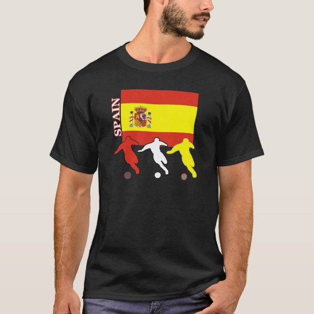 Camiseta de la oscuridad de España del fútbol (Anverso)