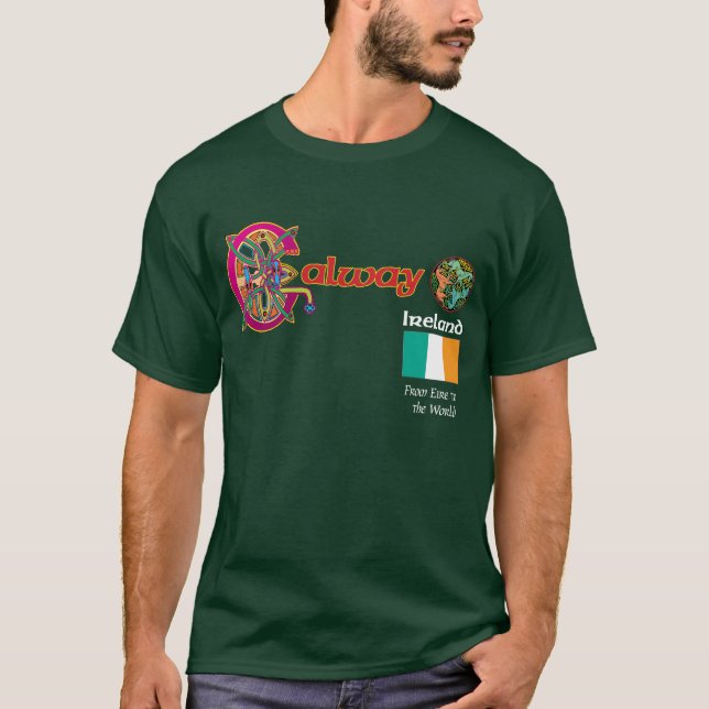 Camiseta de la oscuridad de Galway del condado de (Anverso)