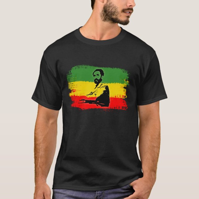 Camiseta de la OSCURIDAD de Haile Selassie (Anverso)