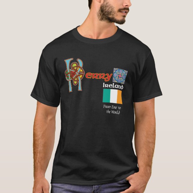 Camiseta de la oscuridad de Kerry del condado de (Anverso)