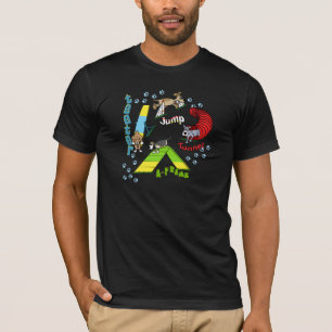 Camiseta de la oscuridad de la agilidad del perro