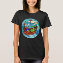 Camiseta de la oscuridad de la banda del barco de