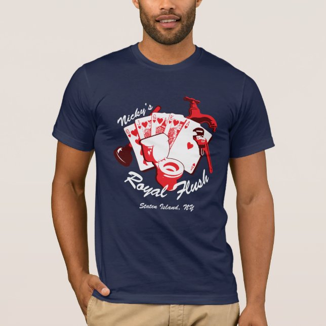 Camiseta de la oscuridad de la escalera real de (Anverso)