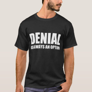Camiseta de la oscuridad de la negación
