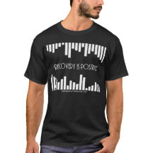 Camiseta de la oscuridad de las rayas