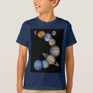 Camiseta de la oscuridad de los niños