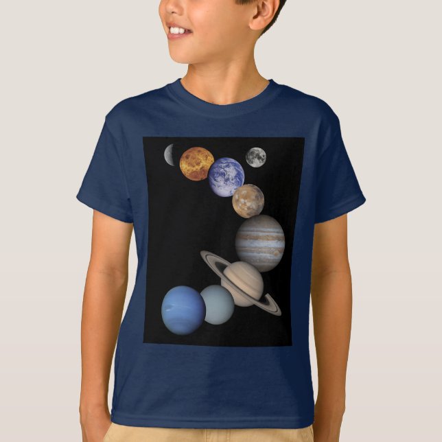 Camiseta de la oscuridad de los niños (Anverso)