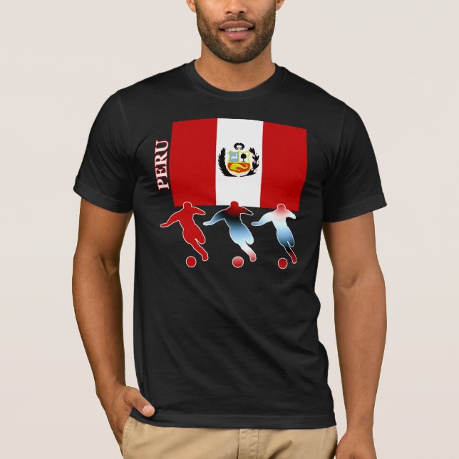 Camiseta de la oscuridad de Perú del fútbol (Anverso)