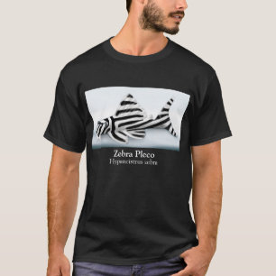 Camiseta de la oscuridad de Pleco de la cebra