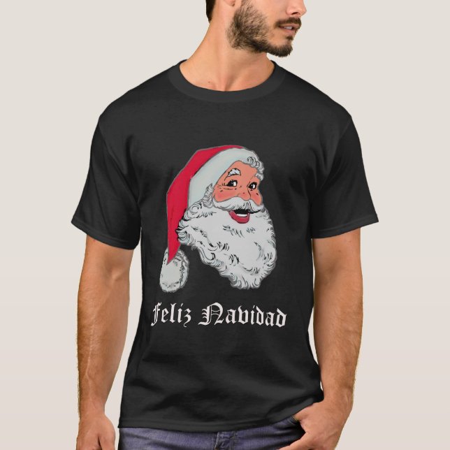 Camiseta de la oscuridad de Santa del español (Anverso)