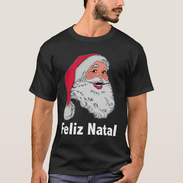 Camiseta de la oscuridad de Santa del portugués (Anverso)