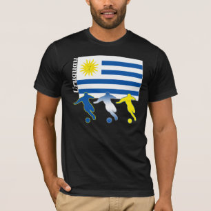 Camiseta de la oscuridad de Uruguay del fútbol