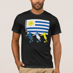 Camiseta de la oscuridad de Uruguay del fútbol