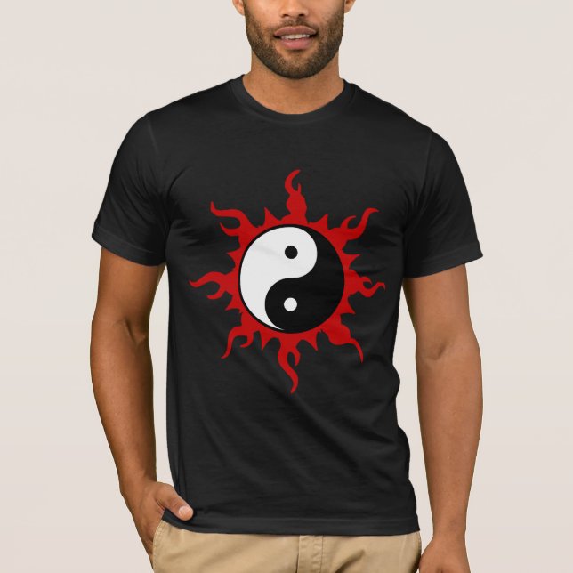 Camiseta de la oscuridad de Yin Yang (Anverso)