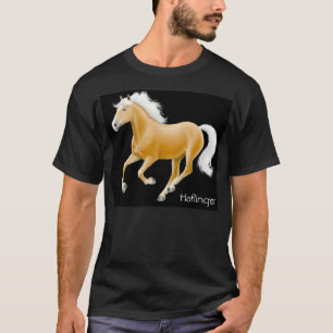 Camiseta de la oscuridad del caballo de Haflinger