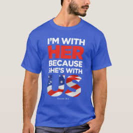 Camiseta de la oscuridad/del color de Hillary 2016