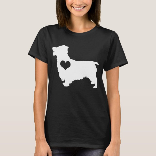 Camiseta de la oscuridad del corazón de Terrier (Anverso)