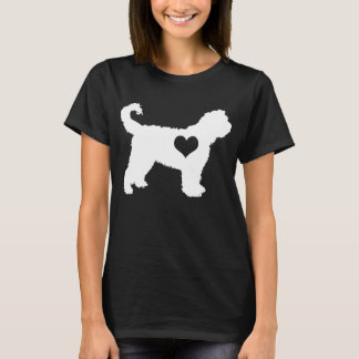 Camiseta de la oscuridad del corazón del perro de