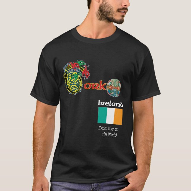 Camiseta de la oscuridad del corcho del condado de (Anverso)