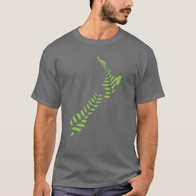 Camiseta de la oscuridad del helecho NZ 2 (Anverso)