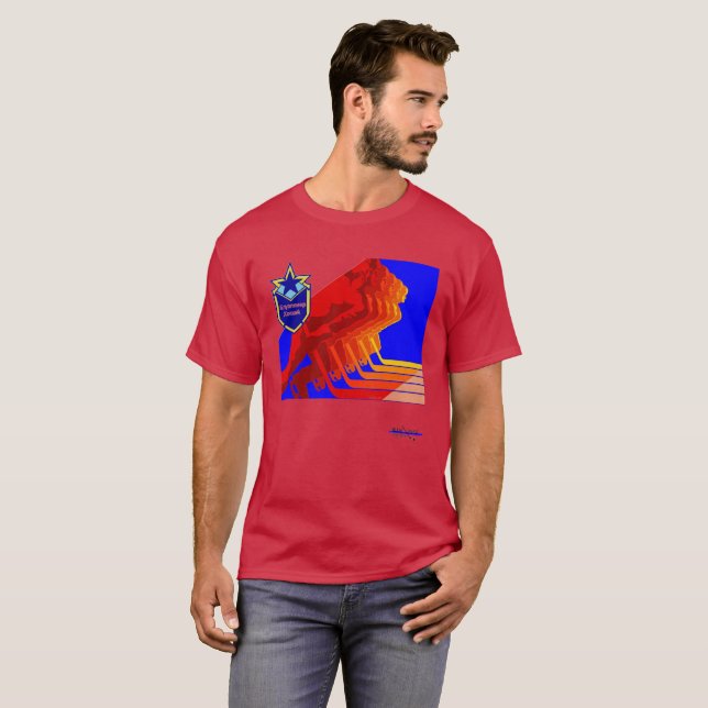 Camiseta de la oscuridad del hockey del ejército (Anverso completo)