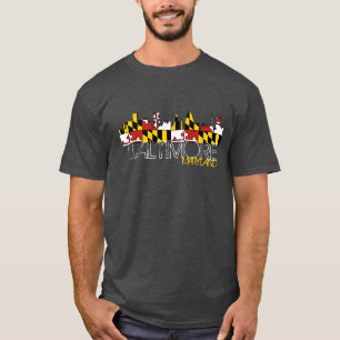 Camiseta de la oscuridad del horizonte de la