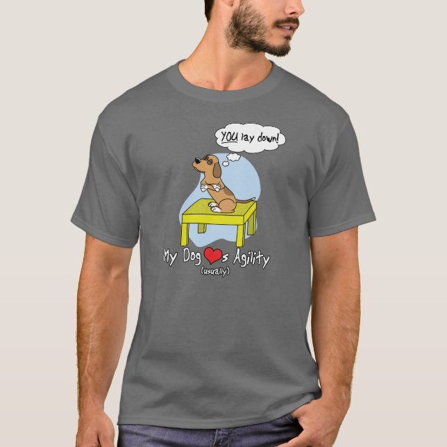 Camiseta de la oscuridad del humor de la agilidad (Anverso)