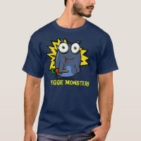 Camiseta de la oscuridad del monstruo del Veggie