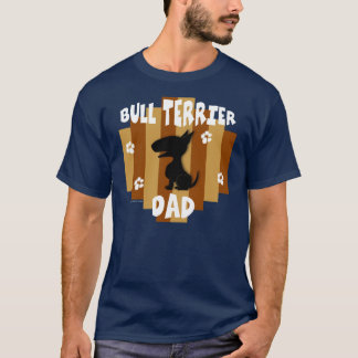 Camiseta de la oscuridad del papá de bull terrier