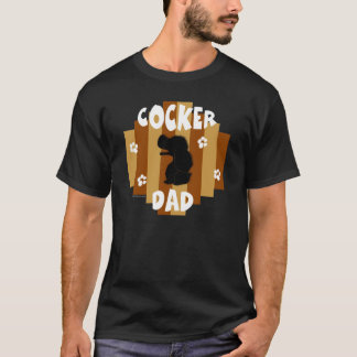 Camiseta de la oscuridad del papá del cocker