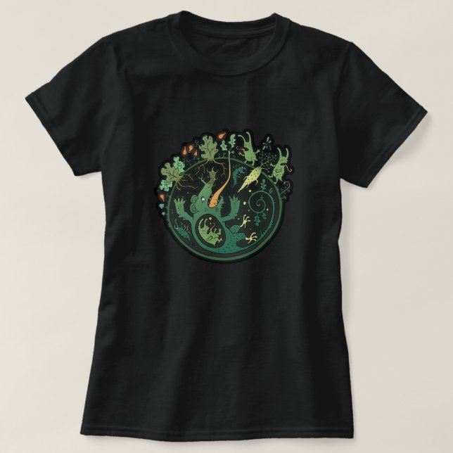 Camiseta de la oscuridad del topo (Diseño del anverso)
