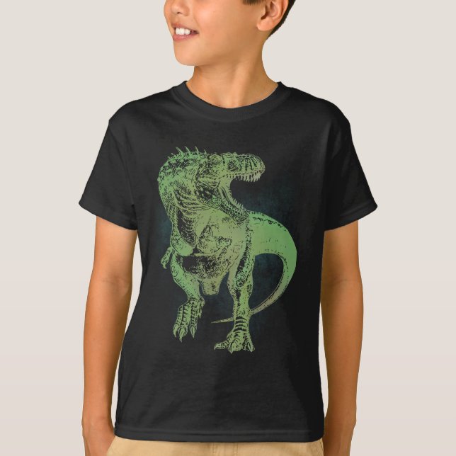 Camiseta de la oscuridad del Tyrannosaurus (Anverso)