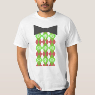 Camiseta de la pajarita del navidad