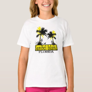 Camiseta de la palmera de los chicas de la Florida