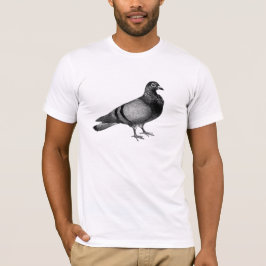Camiseta de la paloma del vintage