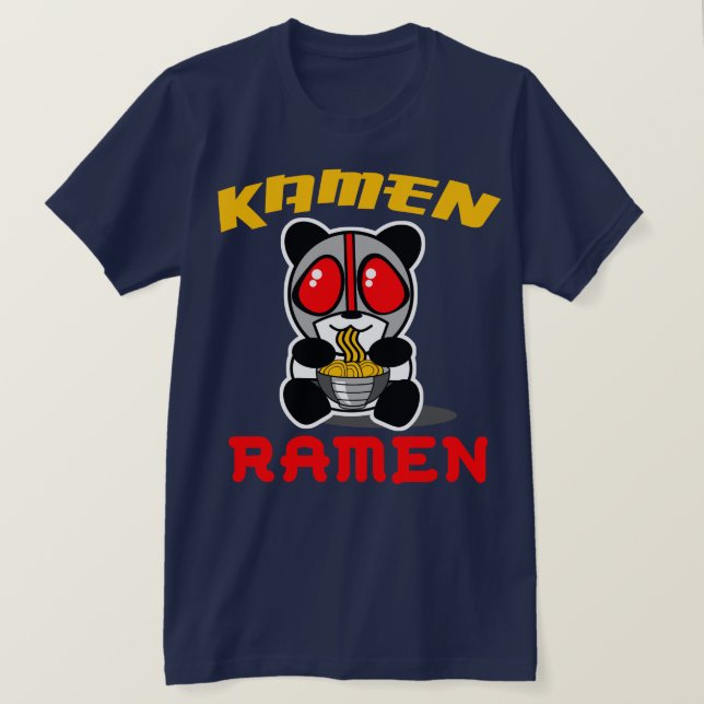 Camiseta de la panda de los Ramen de Kamen (Anverso del diseño)