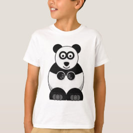 Camiseta de la panda del dibujo animado de los