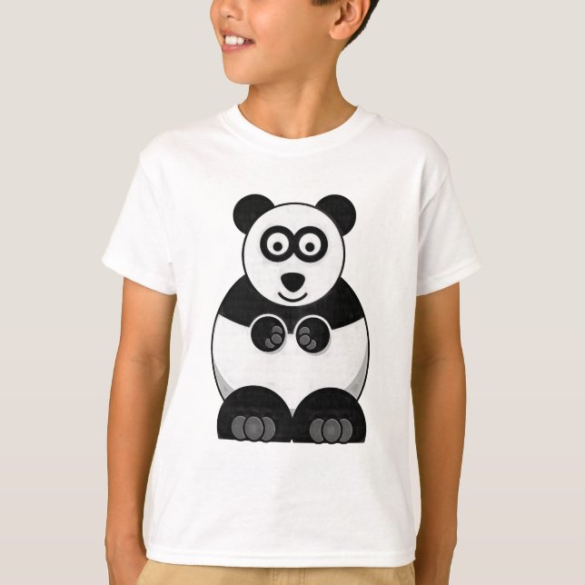Camiseta de la panda del dibujo animado de los (Anverso)