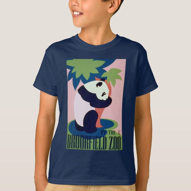 Camiseta de la panda del parque zoológico de WPA (Anverso)
