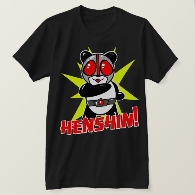 CAMISETA DE LA PANDA HENSHIN DE LOS RAMEN DE KAMEN (Anverso del diseño)