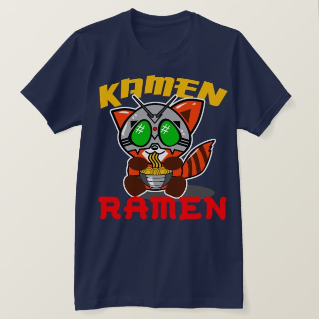 CAMISETA DE LA PANDA ROJA DE LOS RAMEN DE KAMEN (Anverso del diseño)