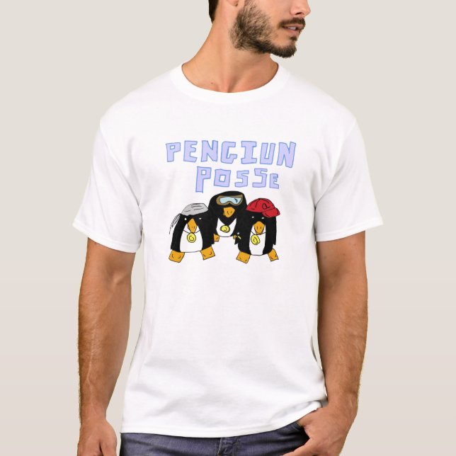 Camiseta de la pandilla del pingüino (Anverso)