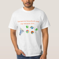 camiseta de la papelera de reciclaje