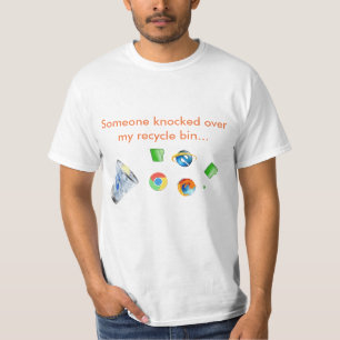 camiseta de la papelera de reciclaje