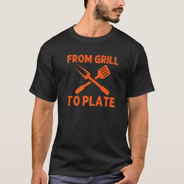 Camiseta De La Parrilla A La Carne De Cerveza Para Cenar En (Anverso)