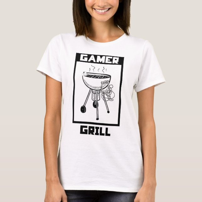 Camiseta de la parrilla del juego - moda del (Anverso)